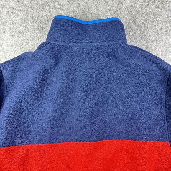 Patagonia Synchilla Snap T Fleece Pullover Mens L Navy Andes Blue Red Retro 2014 - Picture 7 of 12